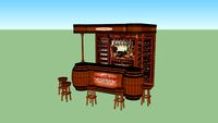 MUEBLE BAR, BARRIL,