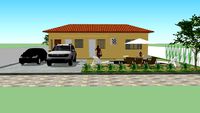 Modelo residência de fundo.