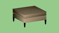 Crate & Barrel Rochelle Ottoman Desert
