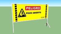Cartel Peligro Pozo Abierto