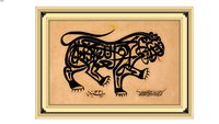 Lion Painting Calligraphy - Lukisan Singa Kaligrafi