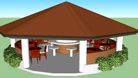 Kiosco en piscina