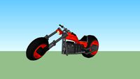 Chopper Motorbike v6 6-cilinder big wheel chopper