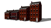 Cincinnati-Style Wide Italianate Rowhouses/Tenements