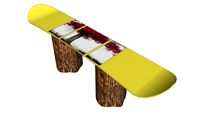 AED Snowboard Bench