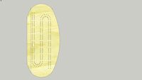 S shaped Cribbage template