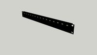 1U 16x XLRF Rack Patch Panel