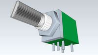 Potenciometro con interruptor serie RK097