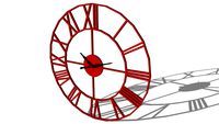 HORLOGE SIRIUS ROUGE, maisons du monde, ref 138944 prix 69,90