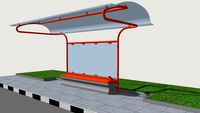 Simple bus-shelter