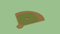Professional Baseball Diamond