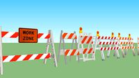 Construction barriers set 2
