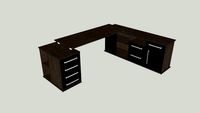 Mesa para escritório MMP Premium D1] ( Madeira e em L )