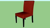 Crate & Barrel Lowe Persimmon Upholstered Dining Chair