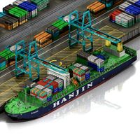 Sea Port / Container terminal / Harbour3d model