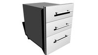 23'Height Multi-Configurable Double Drawer w/Self-Leveling Legs ~ Item No. DE-TD23