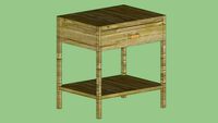 Crate & Barrel Dawson Grey Wash Nightstand