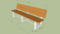 Banc jardin classique