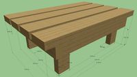 Wooden Kitchen Bench