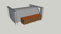 Blimp Hangar - with admin building