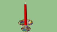 Candle Stand in Rainbow Colour