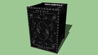 cast iron trashcan square 'Empire' / Урна чугунная квадратная 'Ампир'