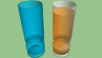 Two Glasses - Filled and Empty