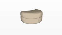 Natuzzi Klaus Pouf 2086 207