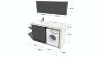 Mobile bagno lavanderia Arcom Wash Dry - Bathroom laundry furniture