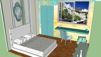 blue bedroom