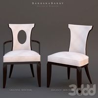 Barbara Barry Geaceful armchair & Elegance side-chair