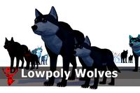 LowPoly Wolves pack