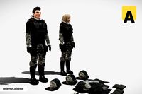 Sci-fi suit UC-1 modular pack