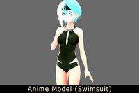 Anime Character : Female No.001(Remake / Contain VRM)