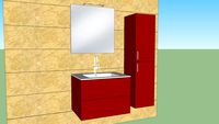 Mobile bagno moderno sospeso