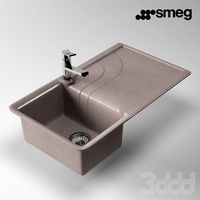 Композитная врезная мойка Smeg LSE861AV