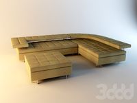 Диван и пуф Tonin Casa