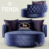 Кресло Fendi Casa Efea Capitonne