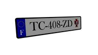 plaque d'immatriculation