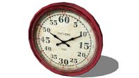 HORLOGE FLEISHER rouge, Maisons du monde, Réf: 138000, prix:129,90