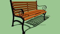 outdoor bench 'Breeze' / Скамейка уличная 'Бриз'