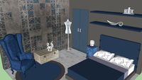 blue bedroom