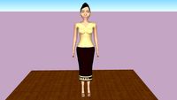 Traditional Laotian Female Character