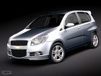 Chevrolet Aveo5 2009 midpoly3d model