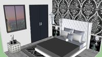 black bedroom
