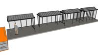 Transit Shelter (6x12 Gable Roof)