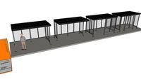 Transit Shelter (6x12 Flat Roof)