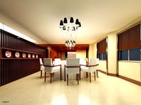 Restaurant Space 1213d model