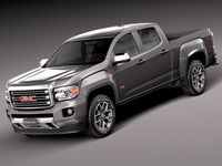 GMC Canyon DoubleCab 20153d model