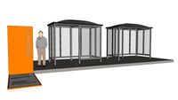 Transit Shelter (5x10 Bubble Dome)